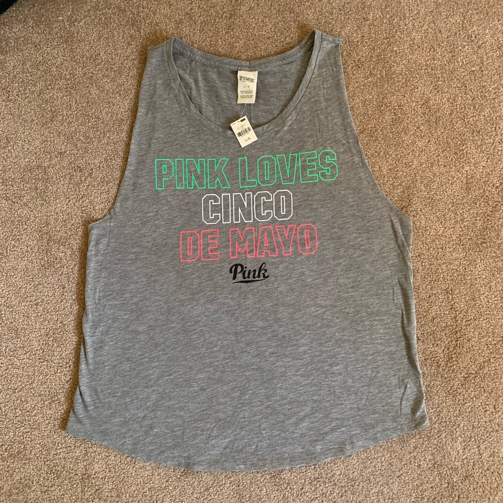 NWT PINK Cinco de Mayo Tank Top